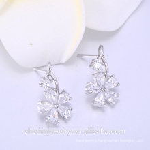 Artificial diamond stud earrings korean fashion jewelry design